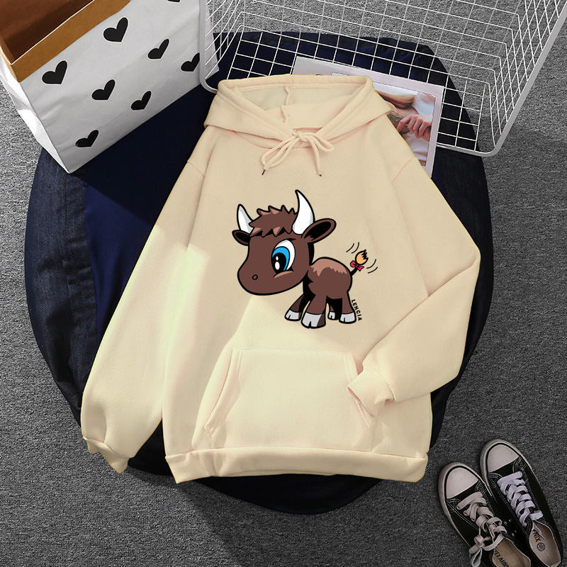 Damen Kapuzenpullover Tiermotiv - Norvielle