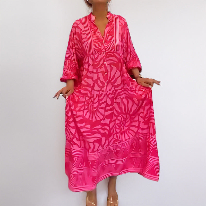 Damen Kaftan Kleid modisches Muster Norvielle