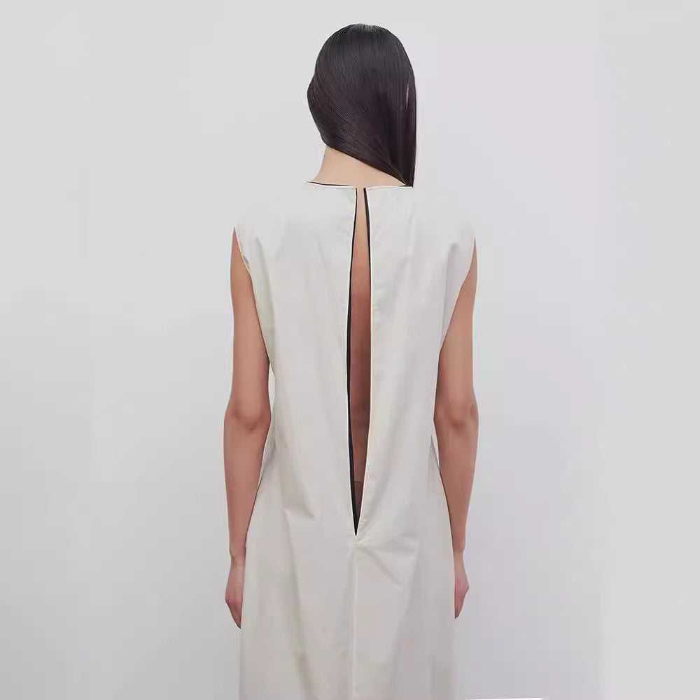 Damen Maxikleid Fließend V-Ausschnitt Norvielle