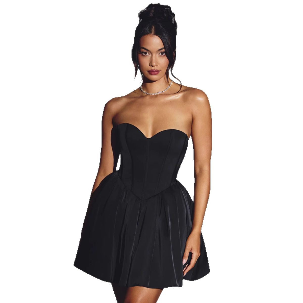 Damen Bustierkleid Taillenmodell Schwingrock Norvielle