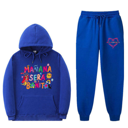 Damen Sweatshirt Jogginghose Set Bunt Norvielle