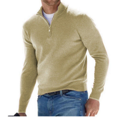 Herren Pullover Halb-Reißverschluss Stilvoll