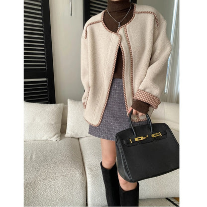 Damen Teddyjacke Lässig mit Taschen Norvielle