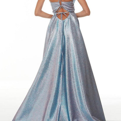 Damen Abendkleid mit Schlitz Norvielle