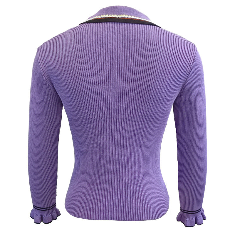 Damen Strickoberteil Elegantes Design Rundhals Norvielle