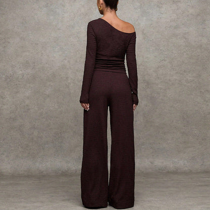 Damen Oberteil mit weitem Rock Weiches Material Elegant