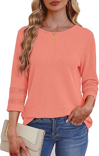 Damen Longsleeve-Oberteil Spitzen-Details Norvielle