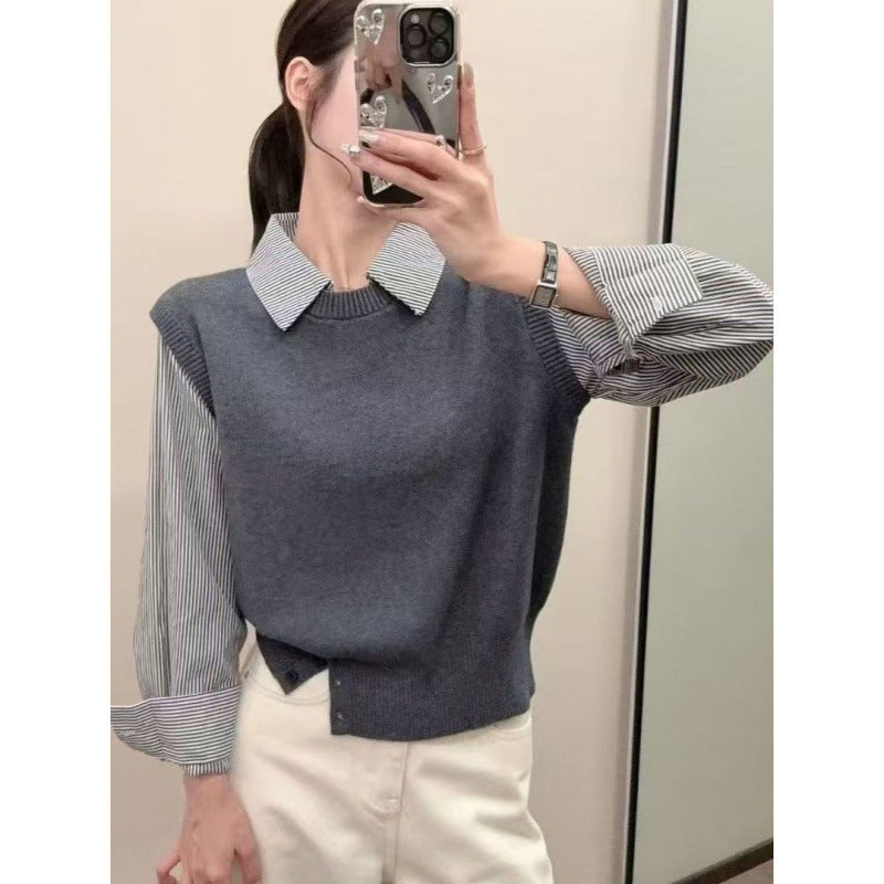Damen Pullover Lässig Strukturiert Norvielle - Norvielle
