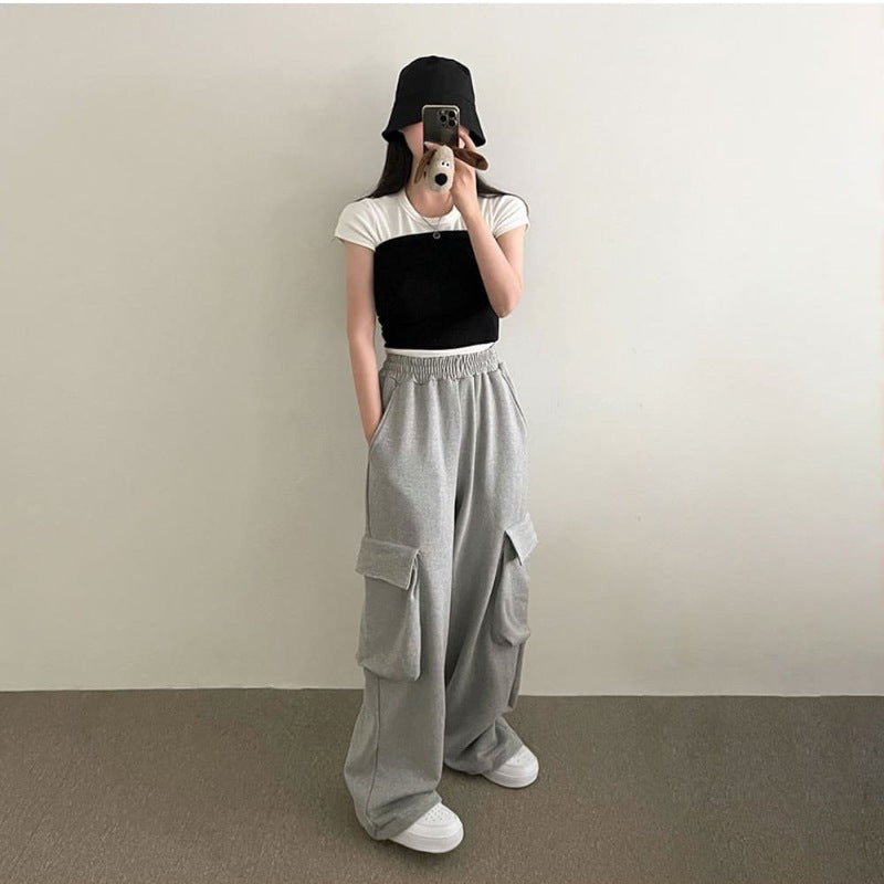 Damen Freizeithose Große Taschen Norvielle