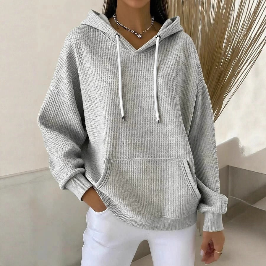 Damen Kapuzenpullover Strukturiertes Gewebe Norvielle