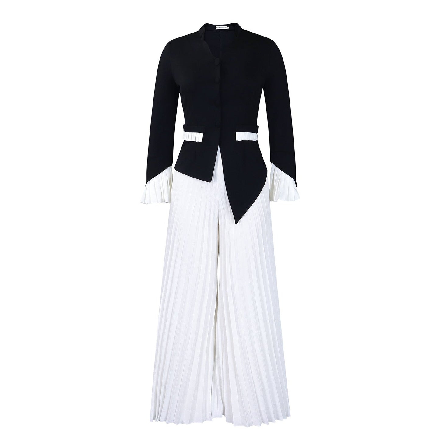 Damen Jumpsuit mit Blazer-Oberteil und Plisseehosen Norvielle