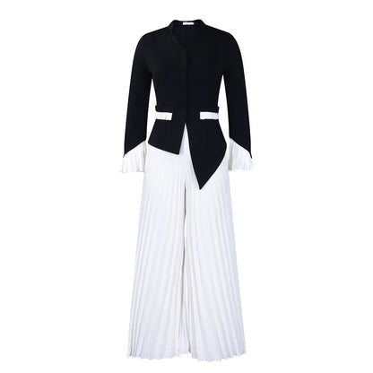 Damen Jumpsuit mit Blazer-Oberteil und Plisseehosen Norvielle
