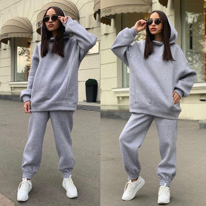 Damen Kapuzenpullover Jogginghose Set Norvielle