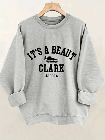 Damen Sweatshirt Lässiger Schriftzug Bequemer Schnitt Norvielle