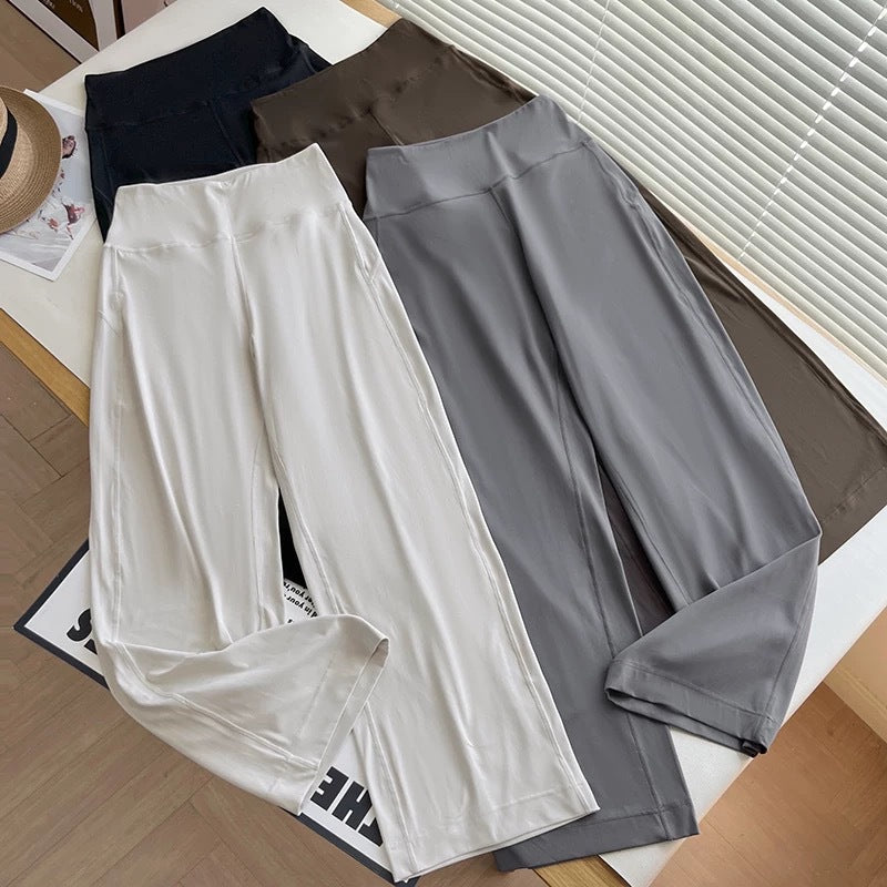 Damen Relaxhose Hochbund Weite Bein Norvielle