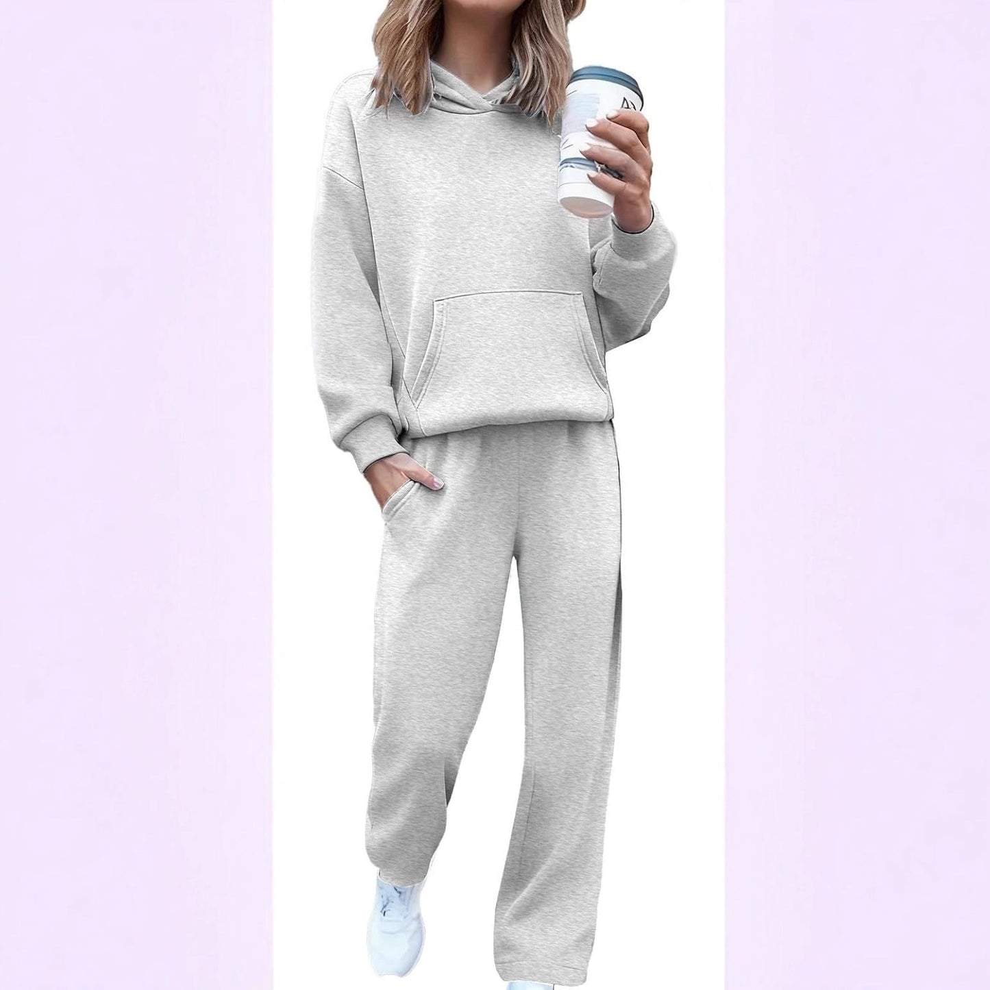 Damen Freizeit-Set Weites Design Bequem Norvielle