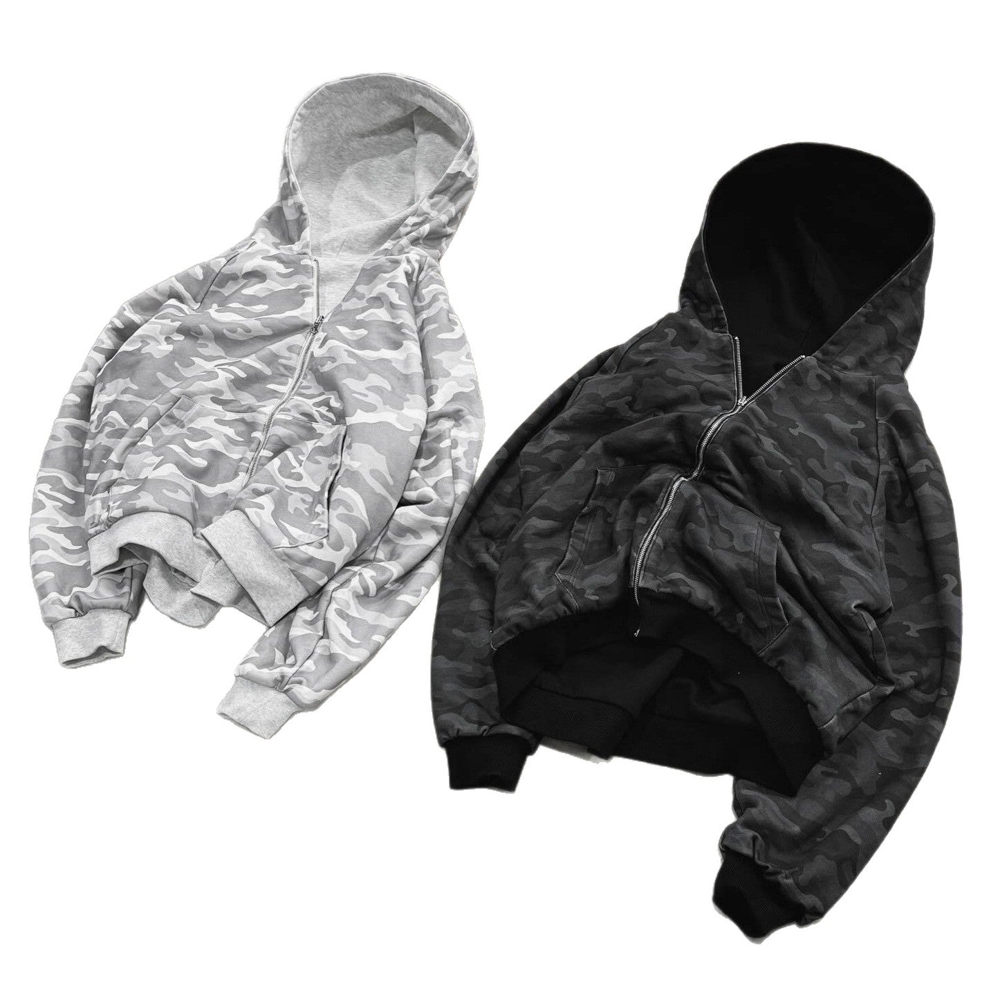Damen Kapuzenjacke Camouflage-Design Norvielle