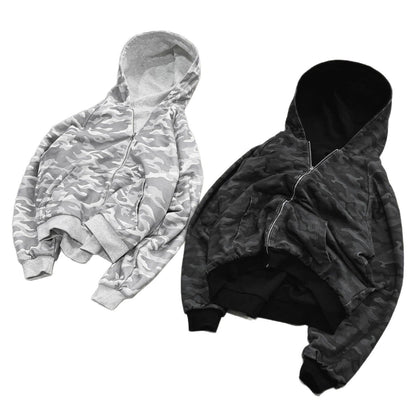 Damen Kapuzenjacke Camouflage-Design Norvielle