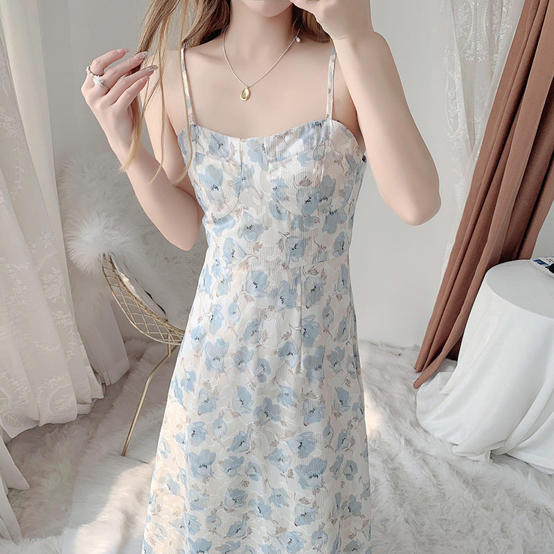 Damen Sommerkleid Langärmlig Floralmuster Norvielle