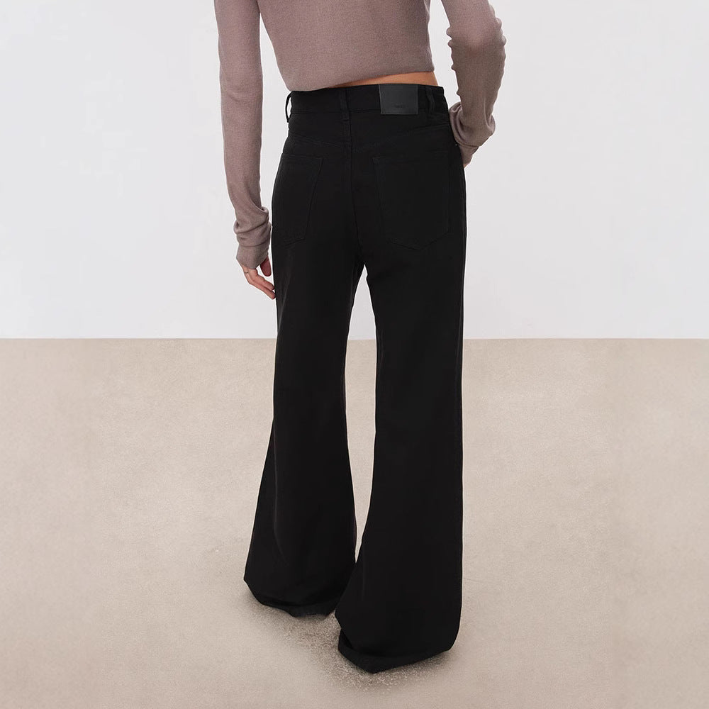 Damen High-Waist Jeans Weit Norvielle