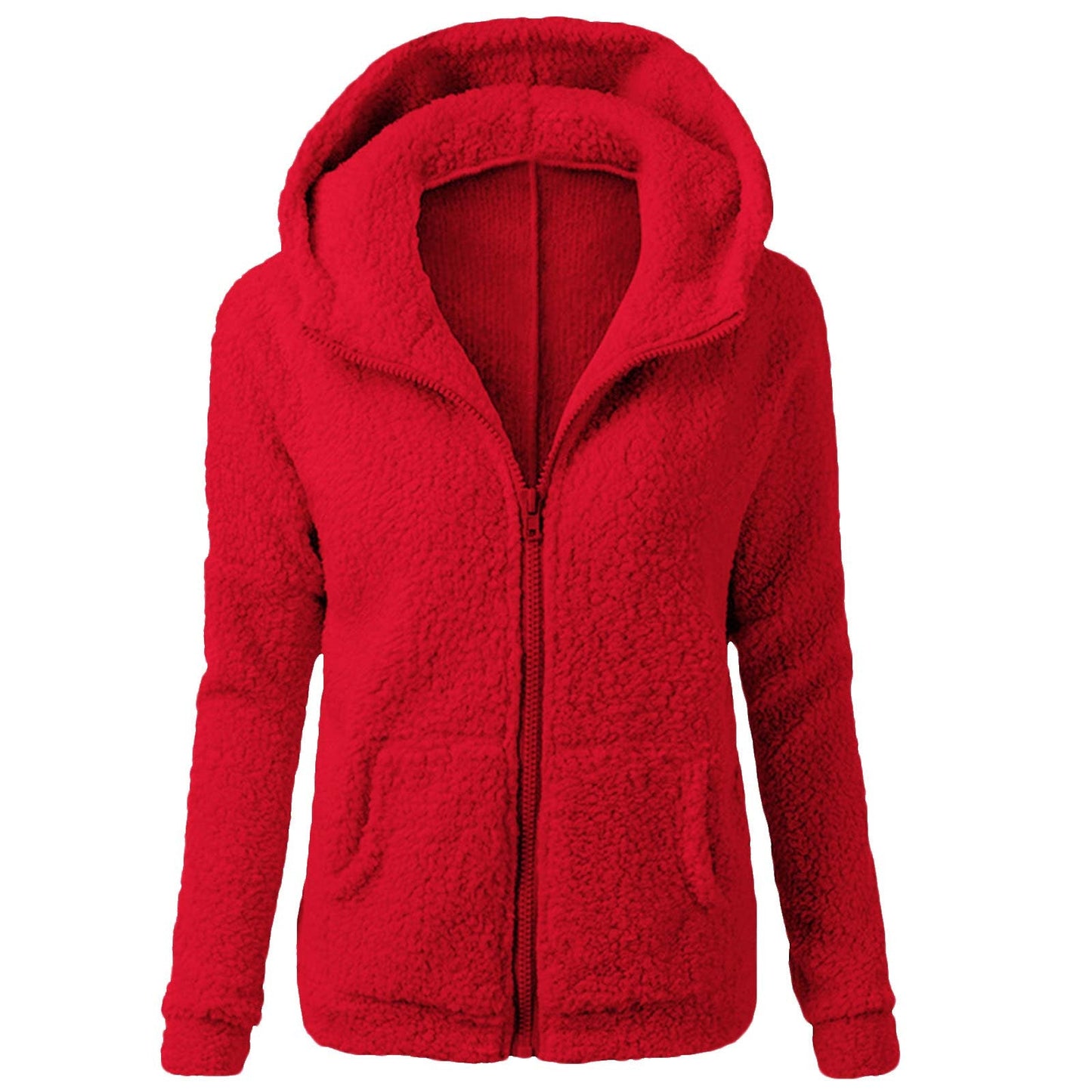 Damen Fleecejacke Kapuze Norvielle