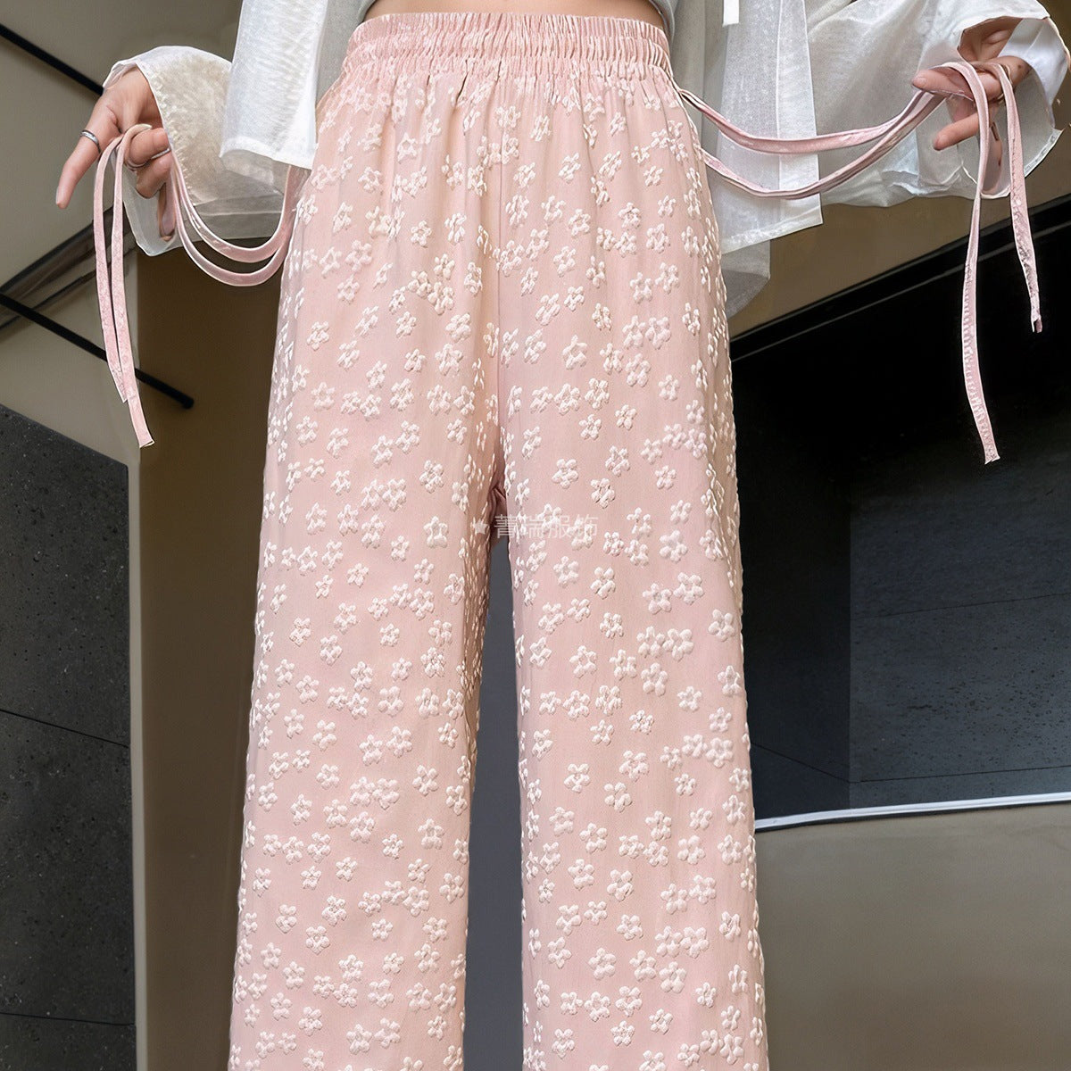Damen Leichte Sommerhose Weite Bein Norvielle