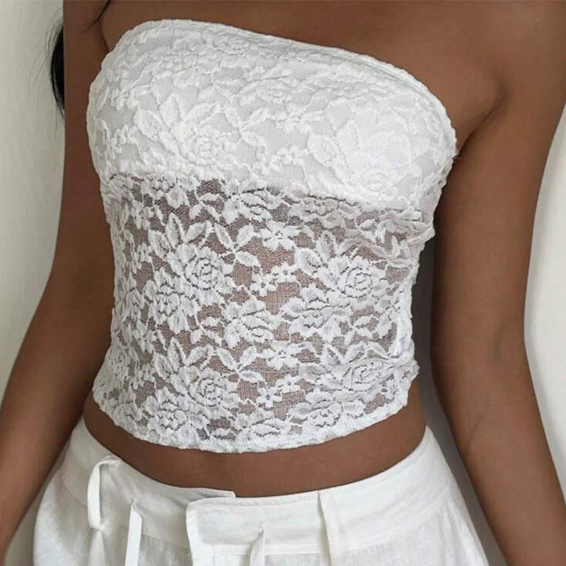 Damen Spitzen Bandeau- Norvielle