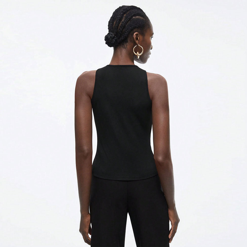 Damen Trägertop Cut-Out-Design Metallakzente
