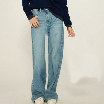 Damen High-Waist Bootcut-Jeans aus Denim