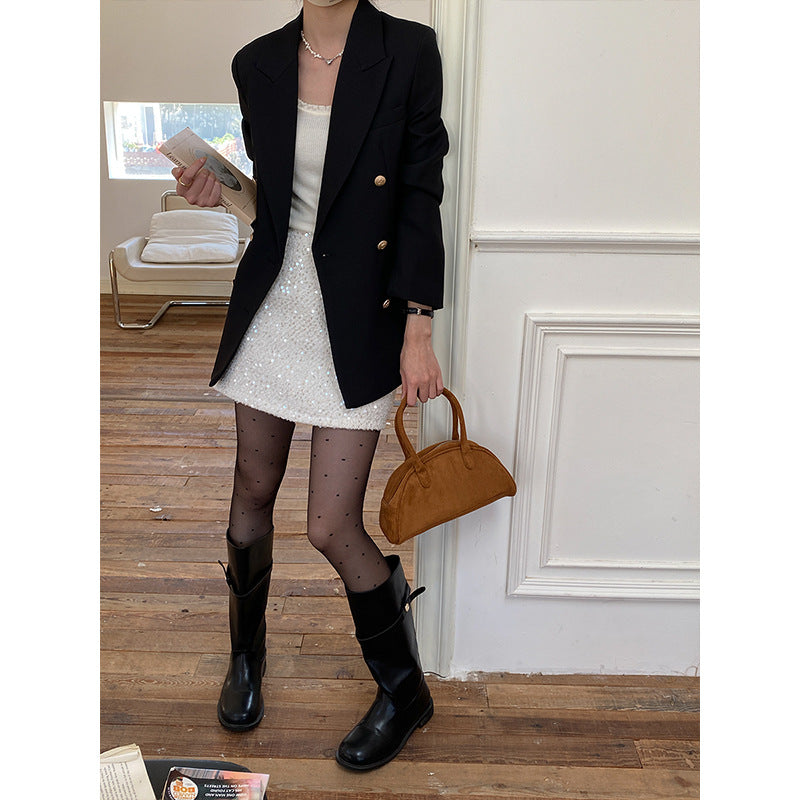 Damen Doppelreiher Blazer Klassisch Norvielle
