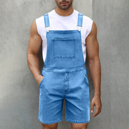 Herren Denim-Latzhose Lässig