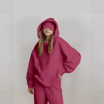 Damen Kapuzenpullover mit Schlafmaske Norvielle