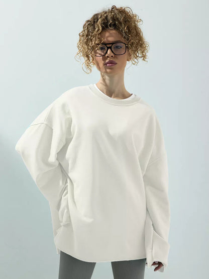 Damen Oversize Sweatshirt Drop-Shoulder Norvielle
