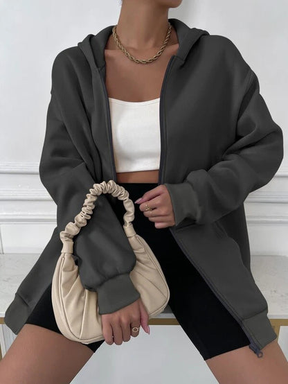 Damen Oversized Kapuzenjacke Norvielle