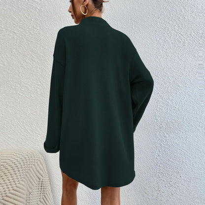 Damen Tunika-Kleid Lässiger Schnitt Mit Taschen Norvielle