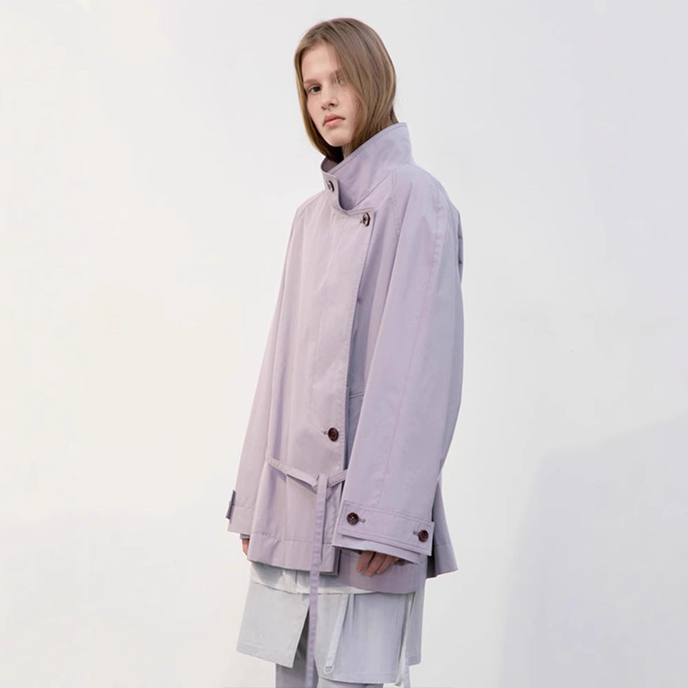 Damen Übergangsjacke Asymmetrischer Schnitt Norvielle