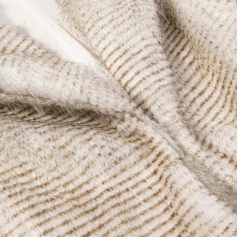Damen Kunstpelzjacke Stilvoller Kragen Norvielle