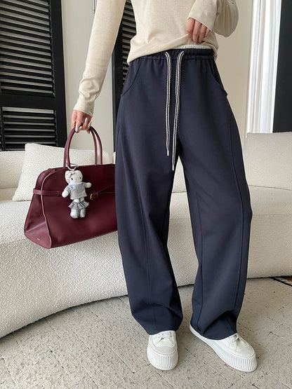 Damen Sweatpants Hochwandig Weit Bein Norvielle