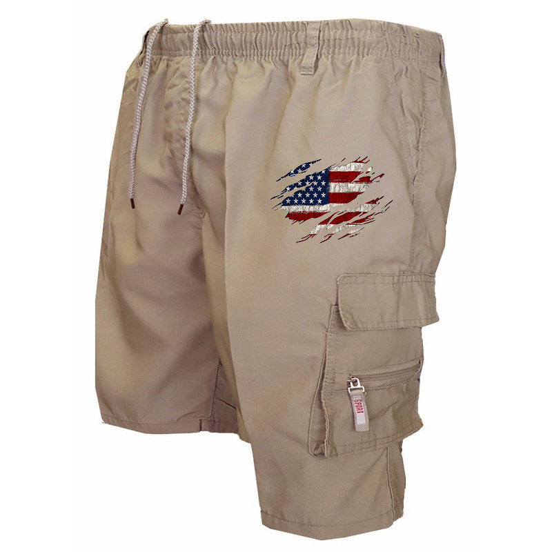Herren Cargo-Shorts elastischer Bund mit Seitentaschen Norvielle