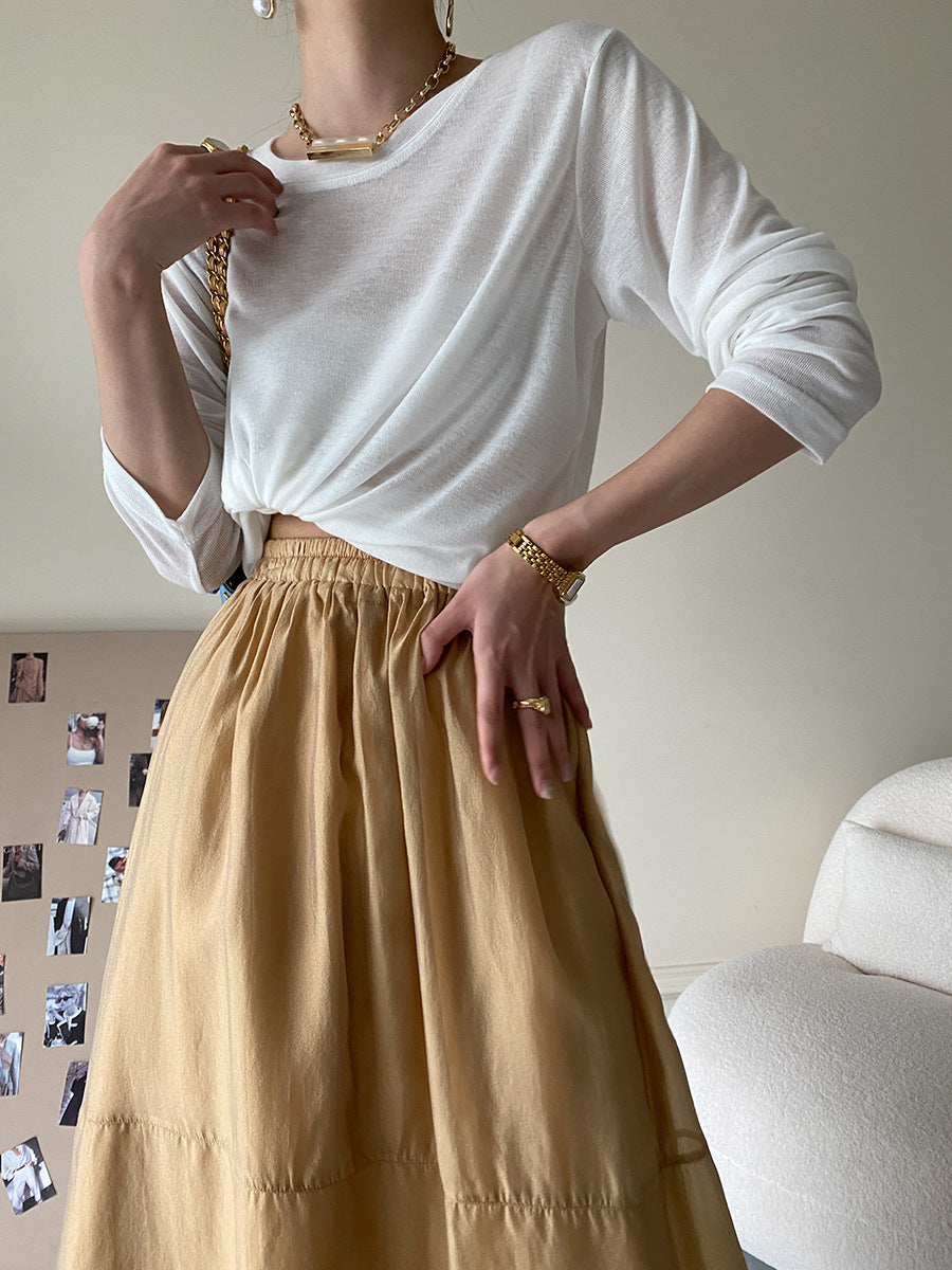 Damen Jeansshorts Hochbund Mit Kettengürtel