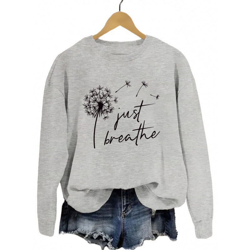 Damen Sweatshirt Pusteblumen-Motiv Norvielle