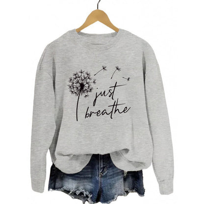 Damen Sweatshirt Pusteblumen-Motiv Norvielle