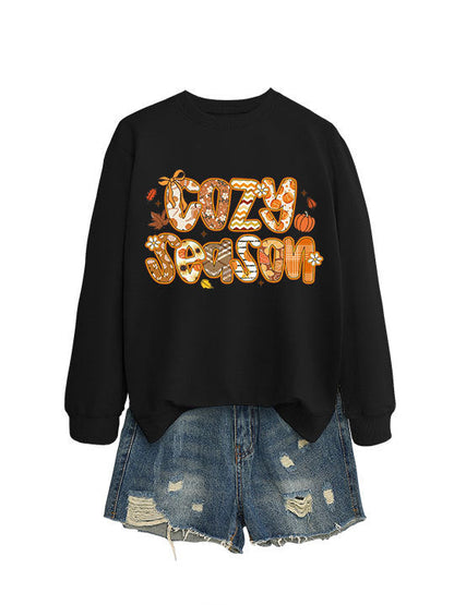 Damen Sweatshirt Herbstdesign Lässig Norvielle