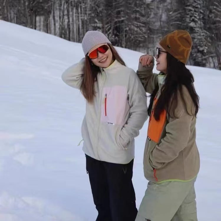 Damen Outdoor-Jacke Funktionstaschen Reißverschluss Norvielle