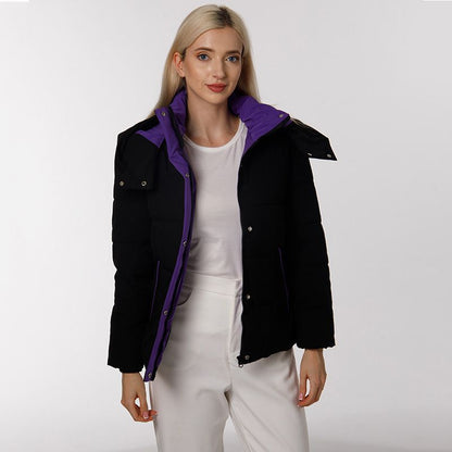 Damen Winterjacke Gesteppt Wendbar Praktische Taschen Norvielle