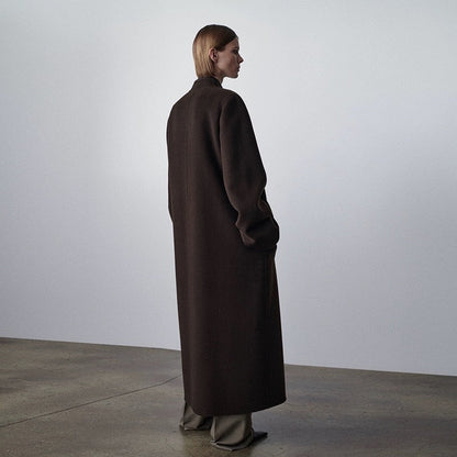 Damen Trenchcoat Wollmix Oversized
