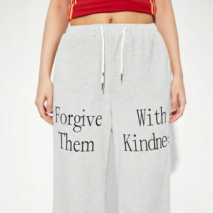 Damen Jogginghose Elastischer Bund Grafisches Print