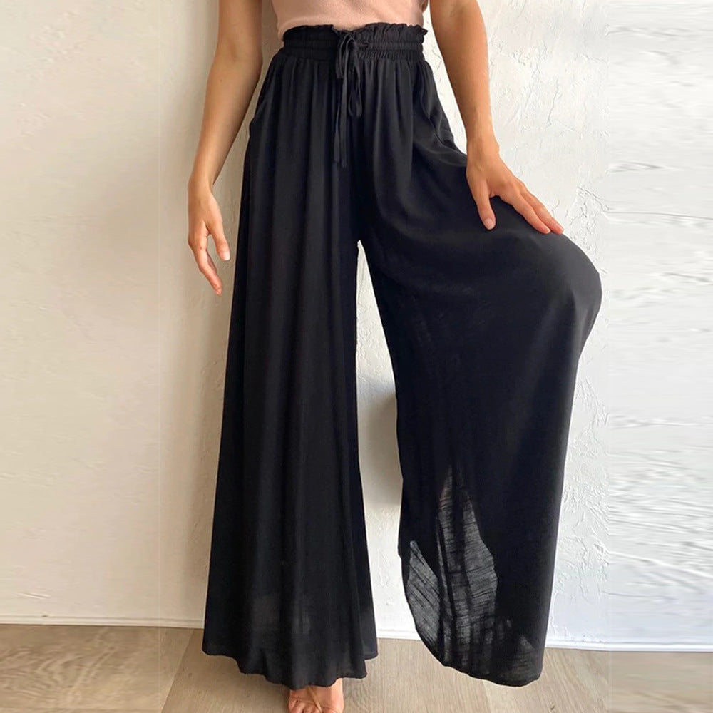 Damen Maxihose Elastischer Bund Taschen Norvielle