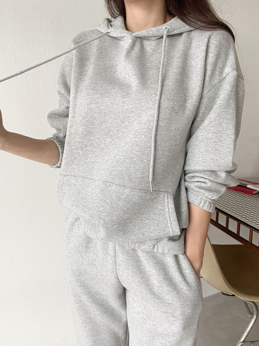 Damen Hoodie Jogginghosen Set Elastischer Bund