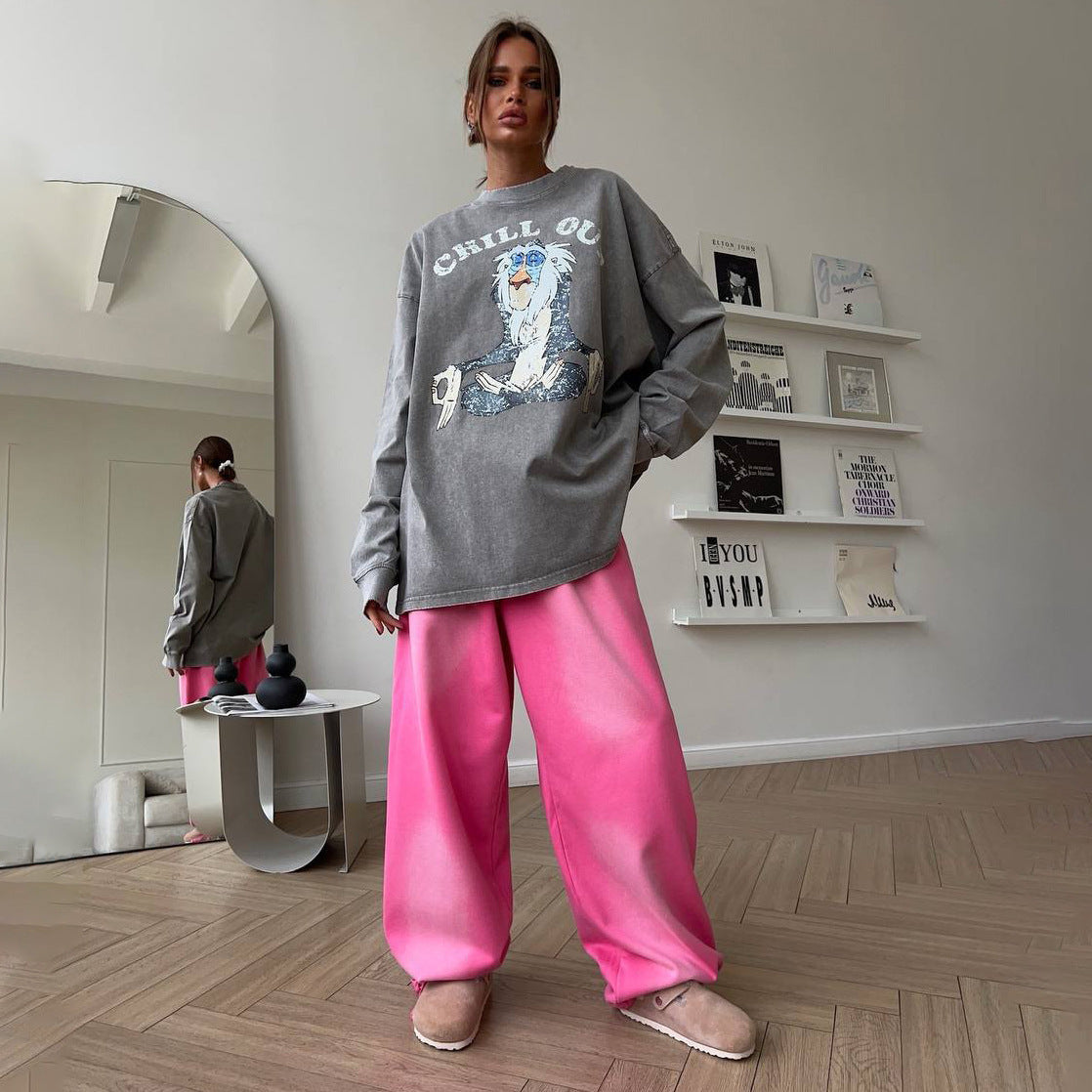 Damen Sweatshirt Grafikdruck Vielseitig Norvielle
